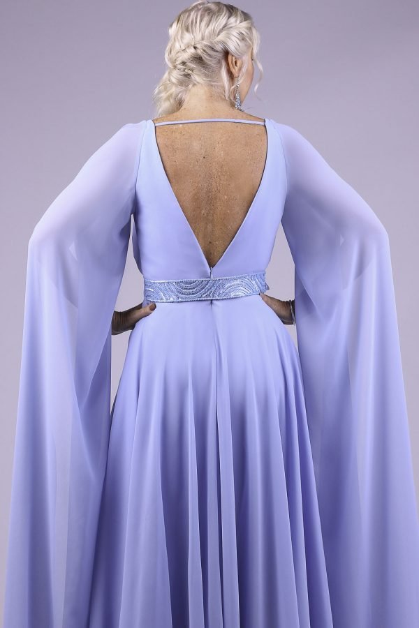 Vestido mãe de noivo glam blue