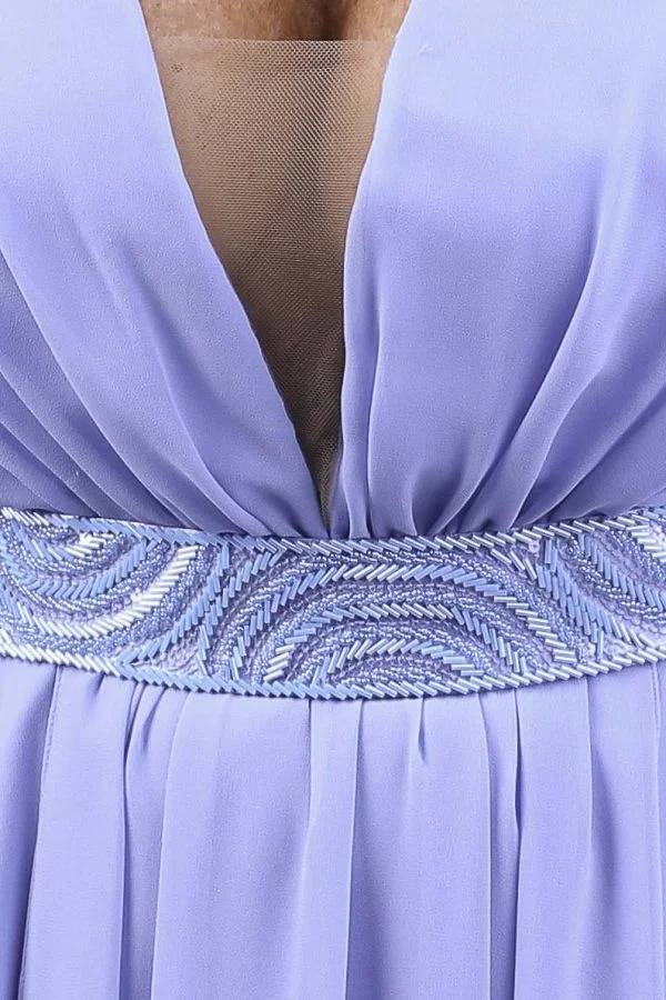 Vestido mãe de noivo glam blue