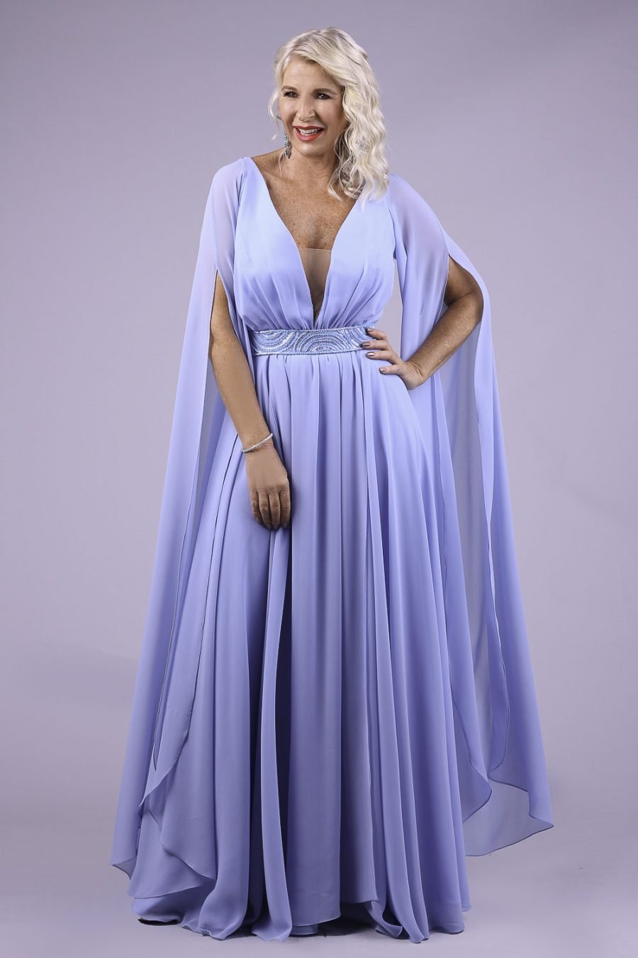 Vestido Mãe de Noivo Azul Tiffany Glam Blue