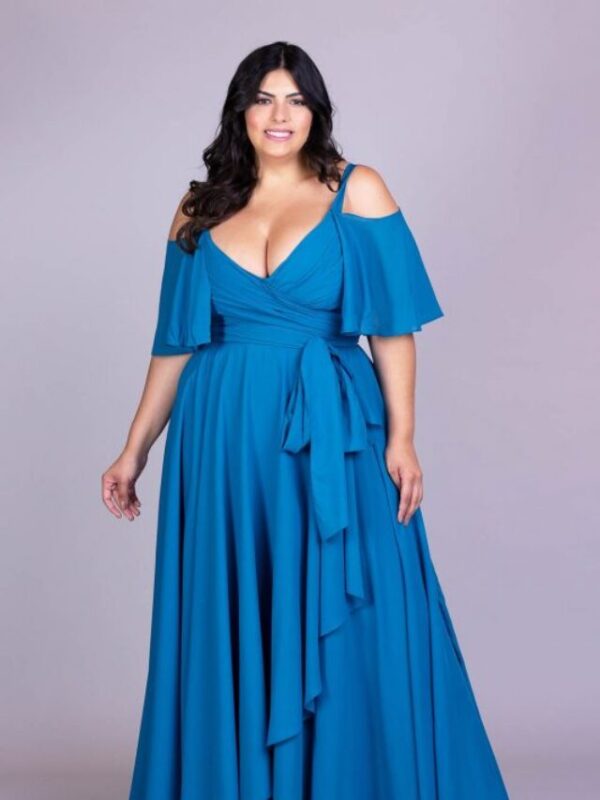 Vestido de Festa Plus Size Longo Cleopatra
