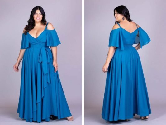 vestido de festa plus size longo cleopatra