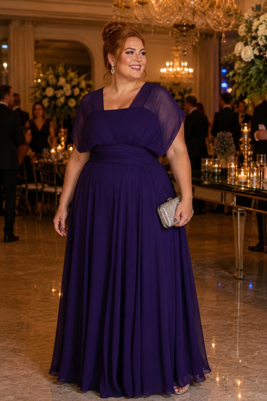 Vestido de festa plus size ju romano mood