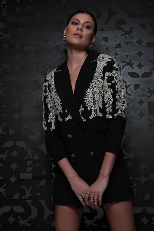 Vestido Blazer Preto de Alfaiataria Rize Exclusivo - Imagem 7