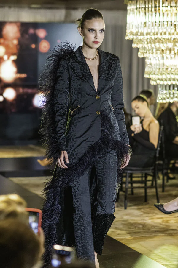 Blaiser Yalova Preto de Jacquard Halidi