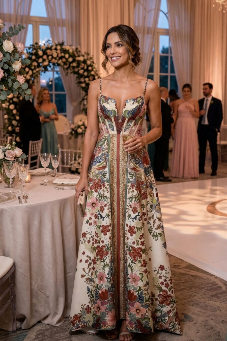 Vestido Festa Estampa Firenze