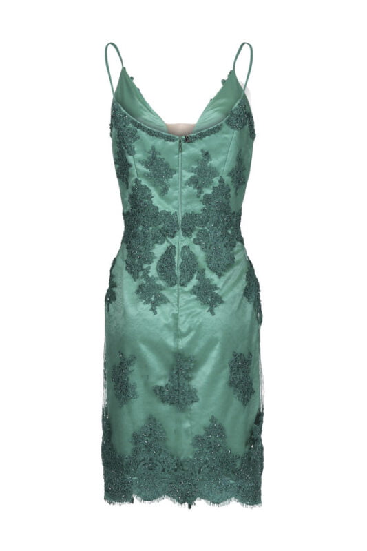 Vestido de festa verde versátil cleopatra