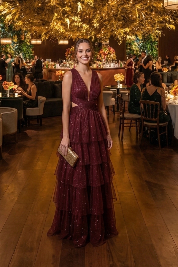 Vestido de Festa Pink Toulose