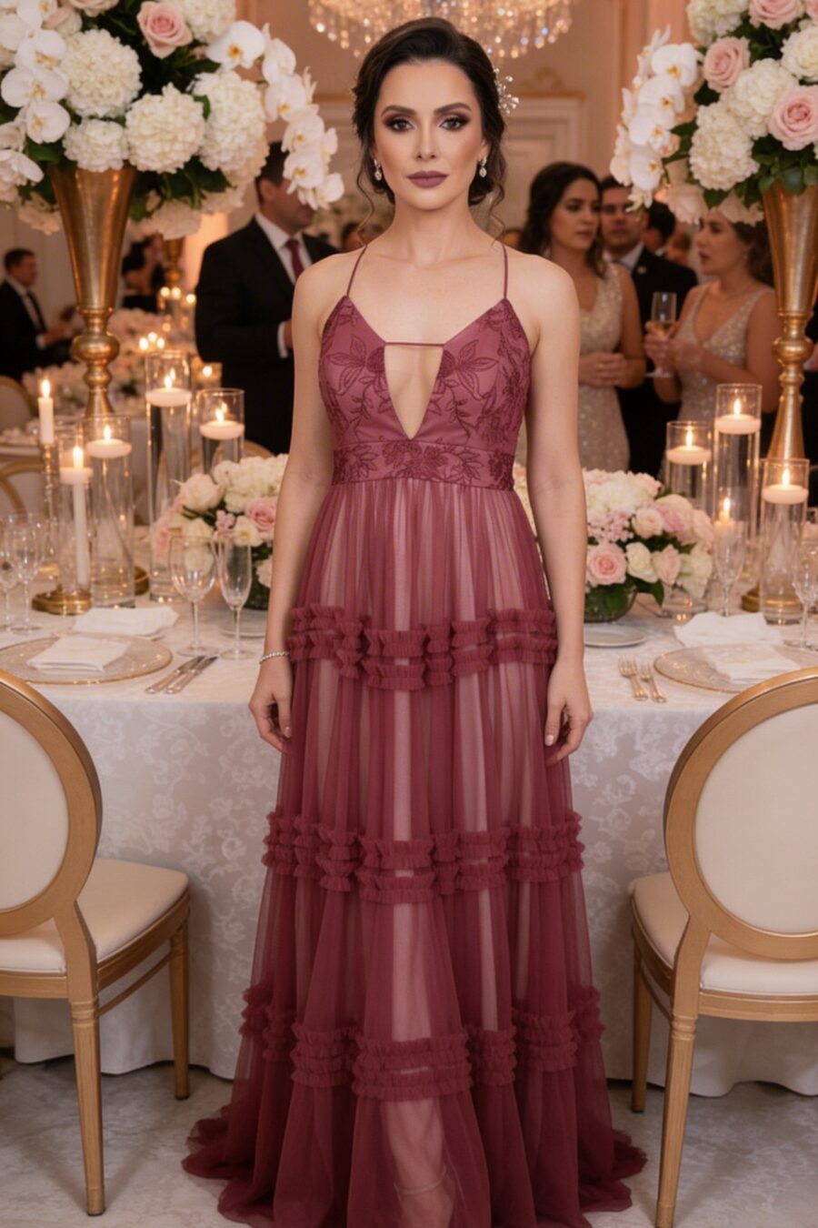 Vestido de Festa Rosa Barbie