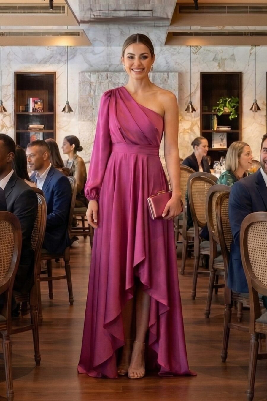 Vestido de Festa Rosa Barbie Queen