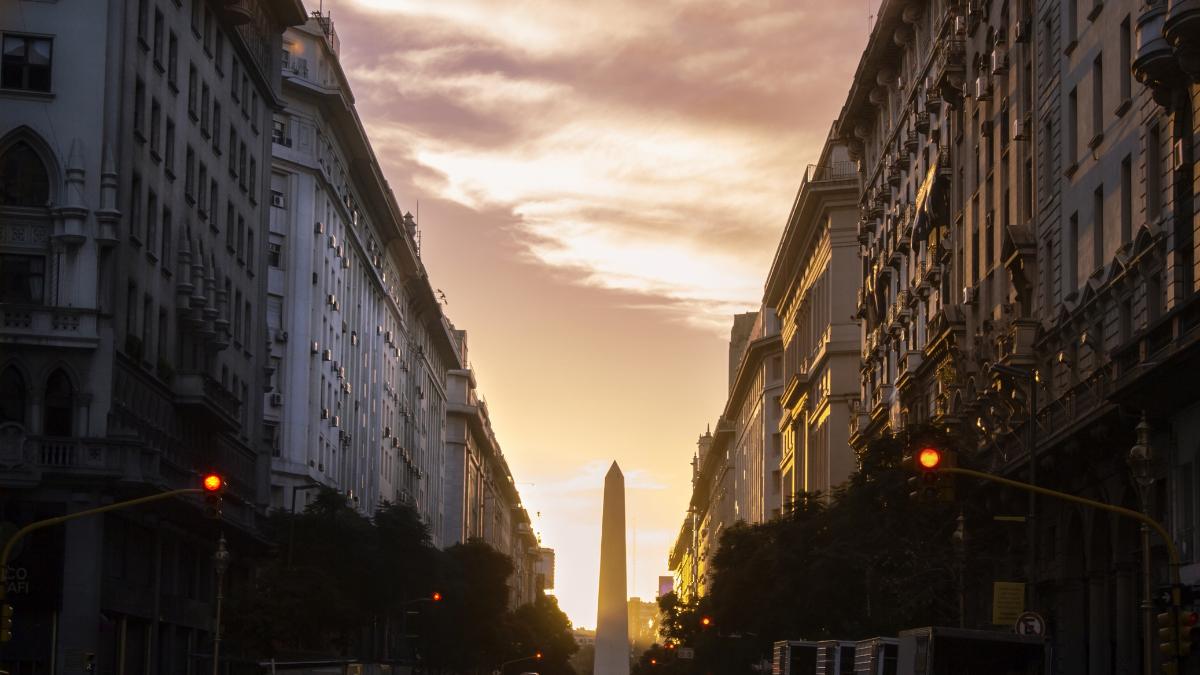 Buenos Aires ao por do sol