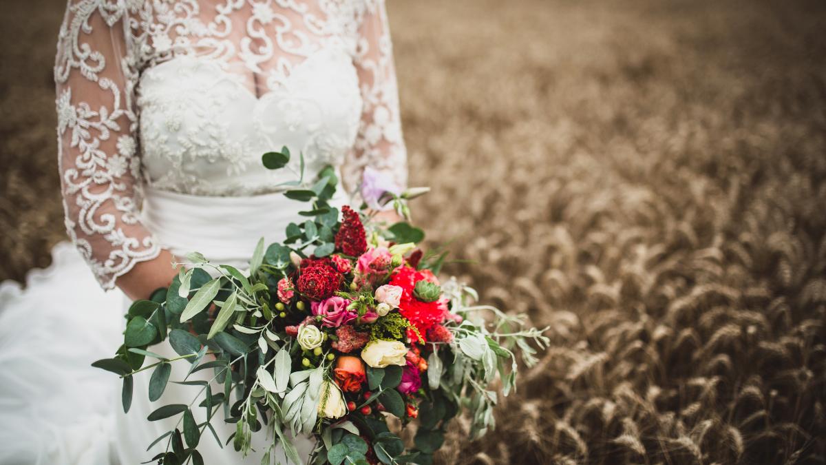 Noiva em casamento boho chic