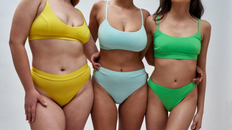 Mulheres com diferentes biotipos.