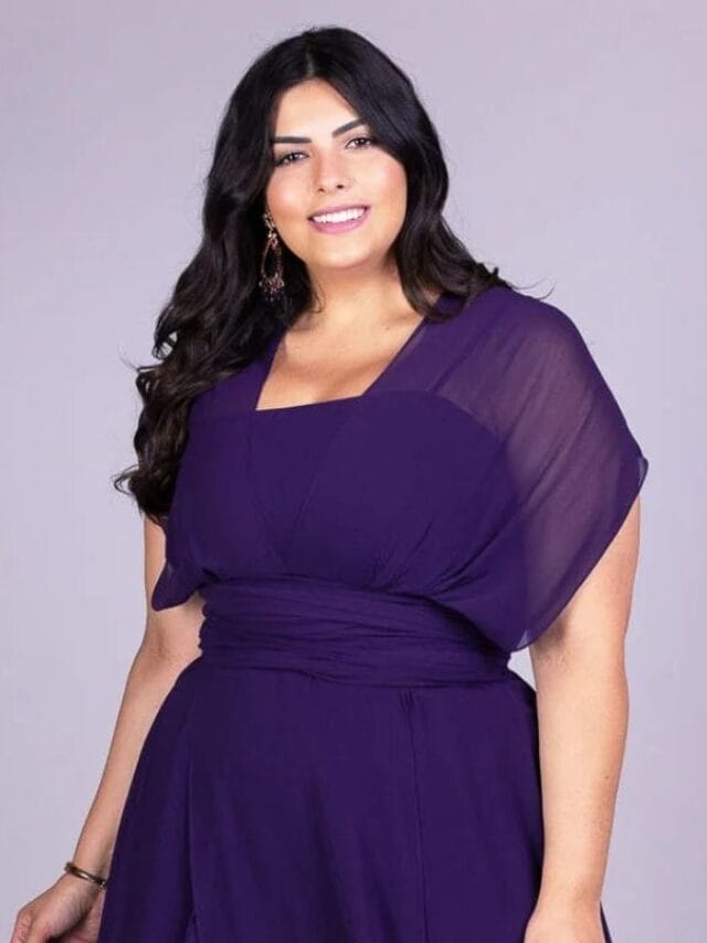 vestido roxo plus size arthur caliman