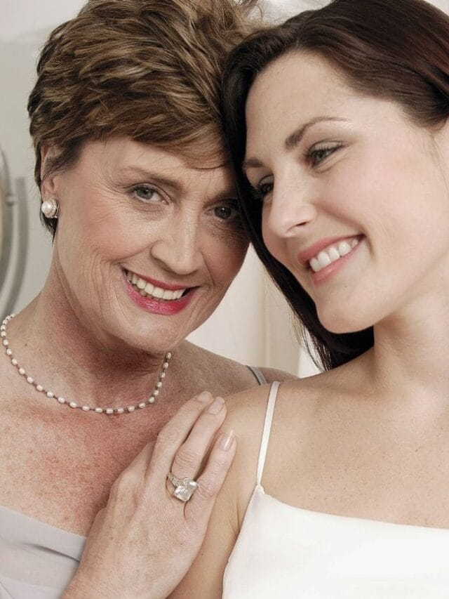 noiva e sua mãe