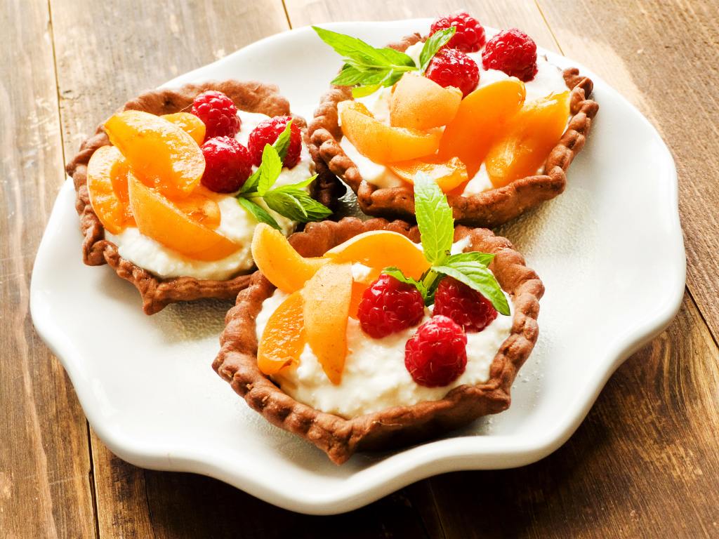 Tarteles de frutas vermelhas