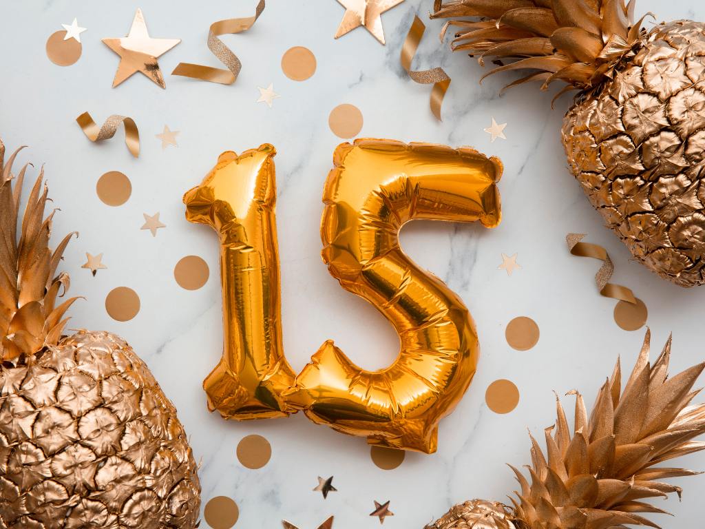 Decoração para festa de 15 anos