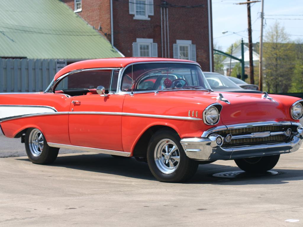 Chevrolet Bel Air 1957 vermelho