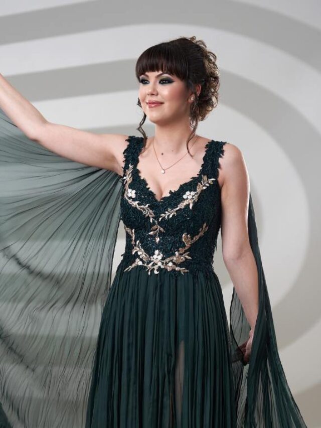 7 opções de vestido de festa verde oliva para você arrasar
