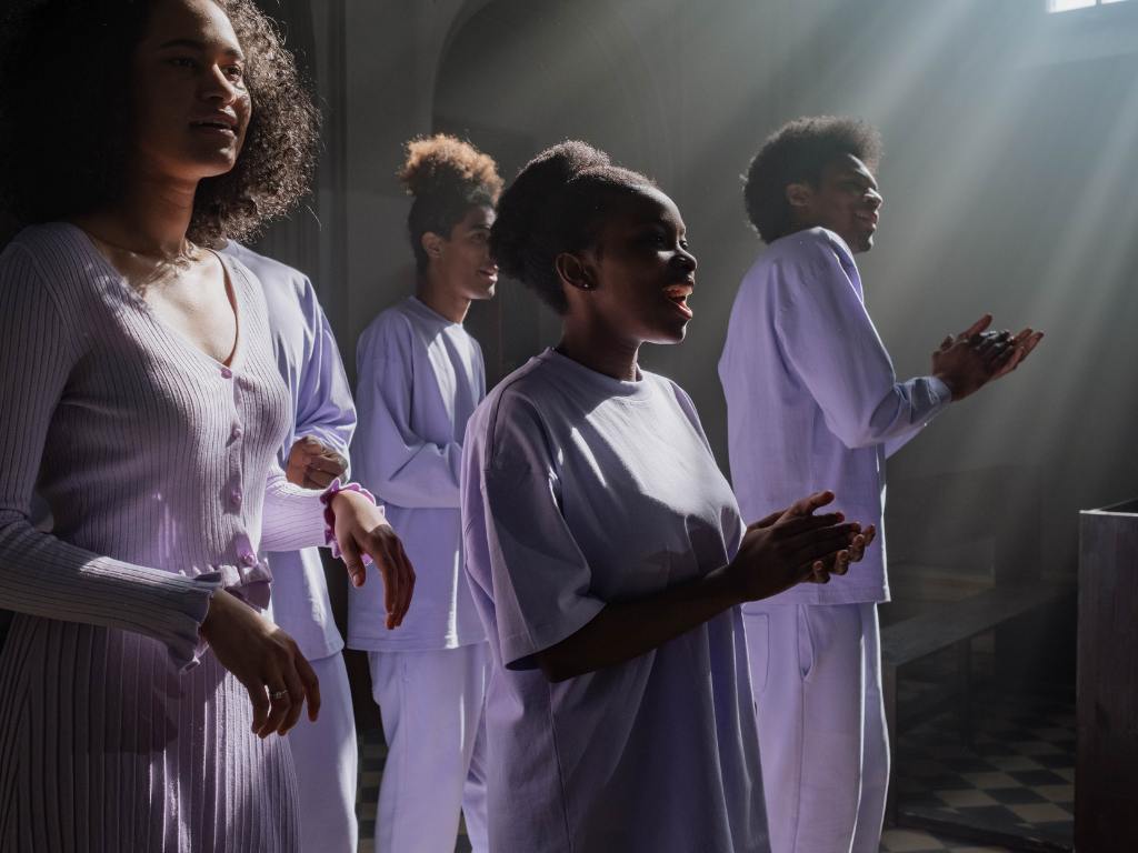 Coral gospel cantando