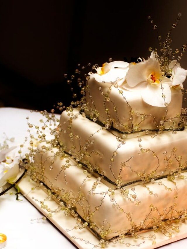 bolo de casamento quadrado