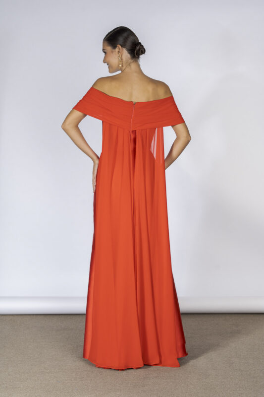 Costas do vestido de festa jenny jay