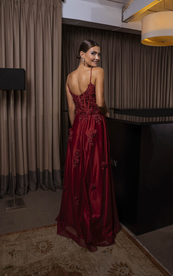 Vestido de Festa Marsala Vik - Image 3