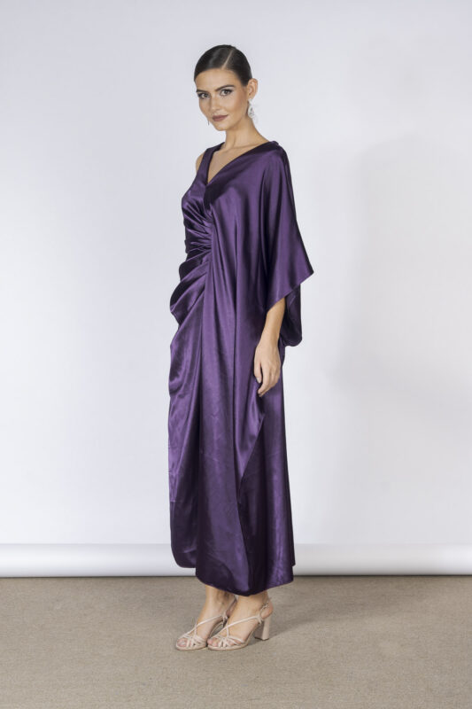 Vestido midi bella dona em cetim