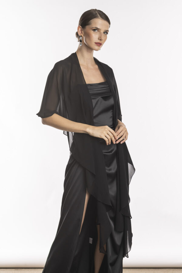 Echarpe para festa preta dorotty