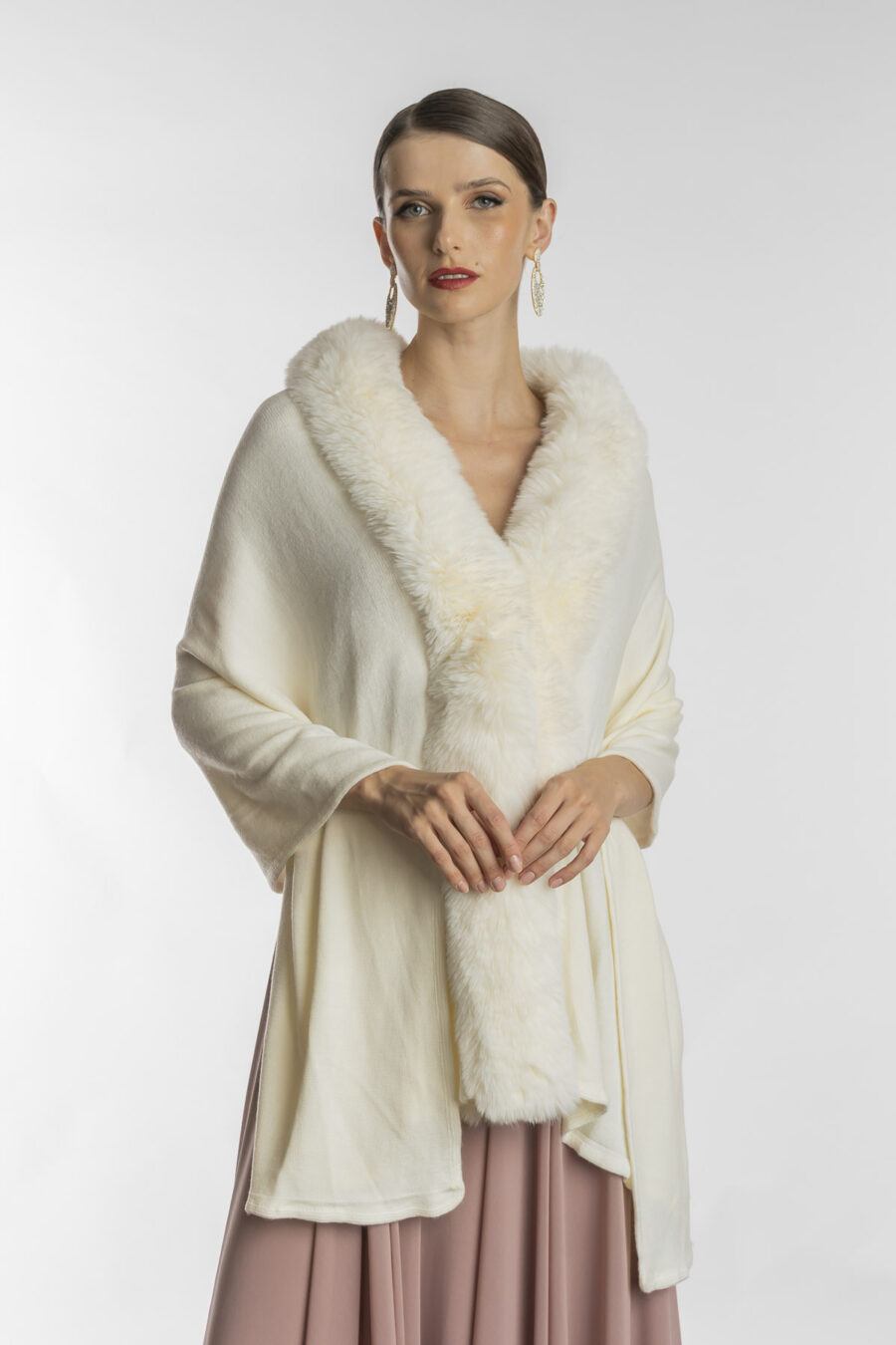 pelerine de festa off white brailoche