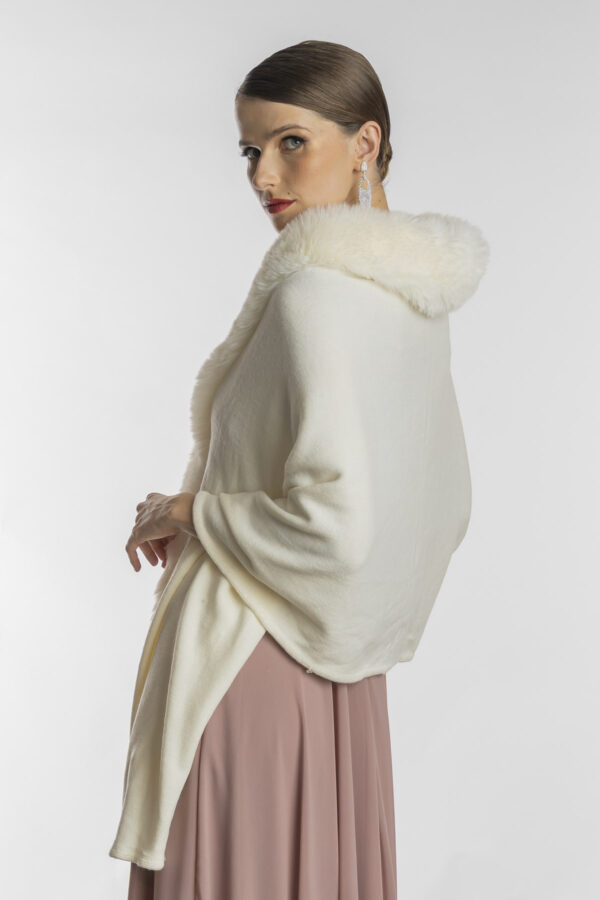 pelerine de festa off white brailoche