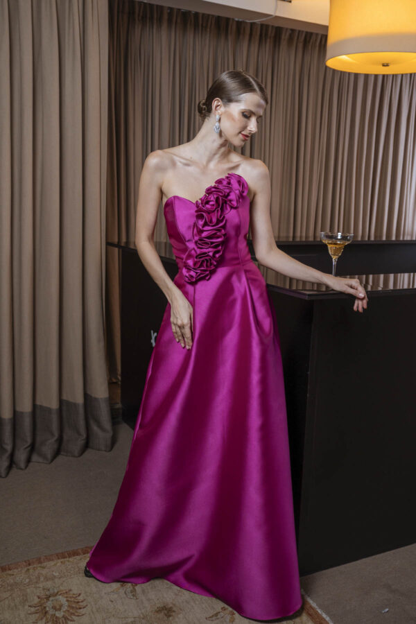Vestido de Festa Fucsia Larissa - Image 6