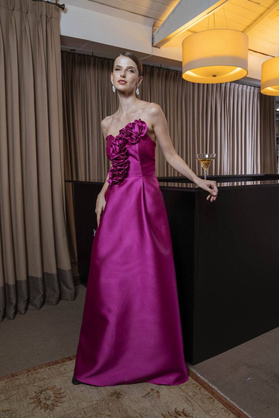 Vestido de festa fucsia larissa