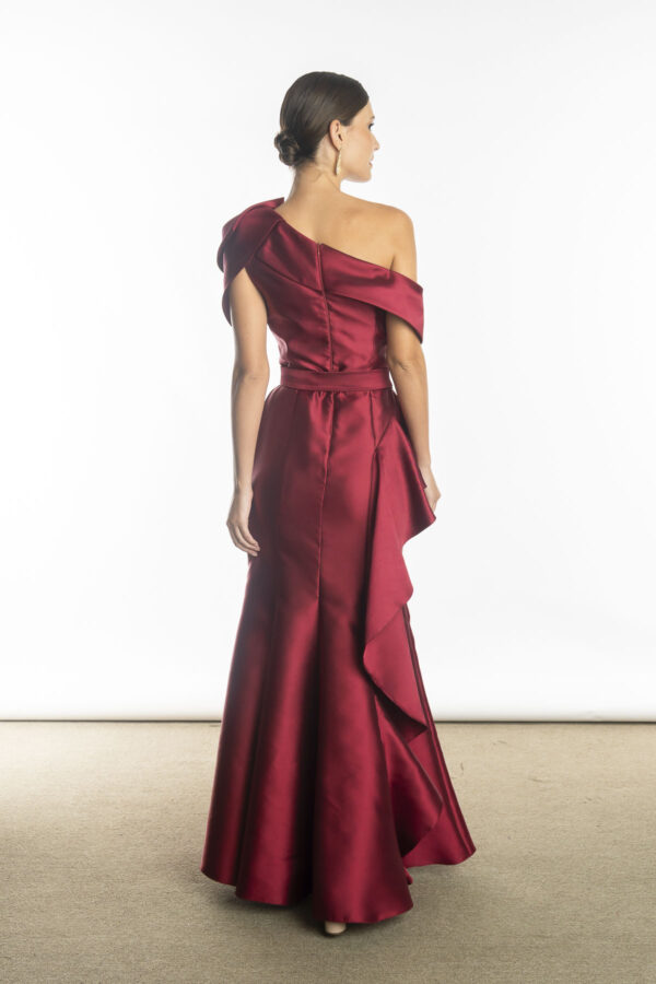 Costas vestido de festa marsala akemi