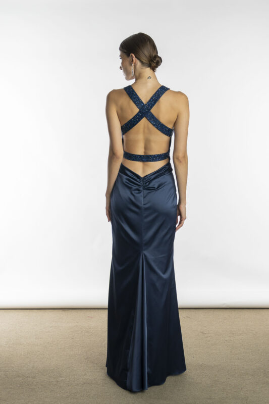 Vestido de Gala Azul Marinho Gala Lilly Klark