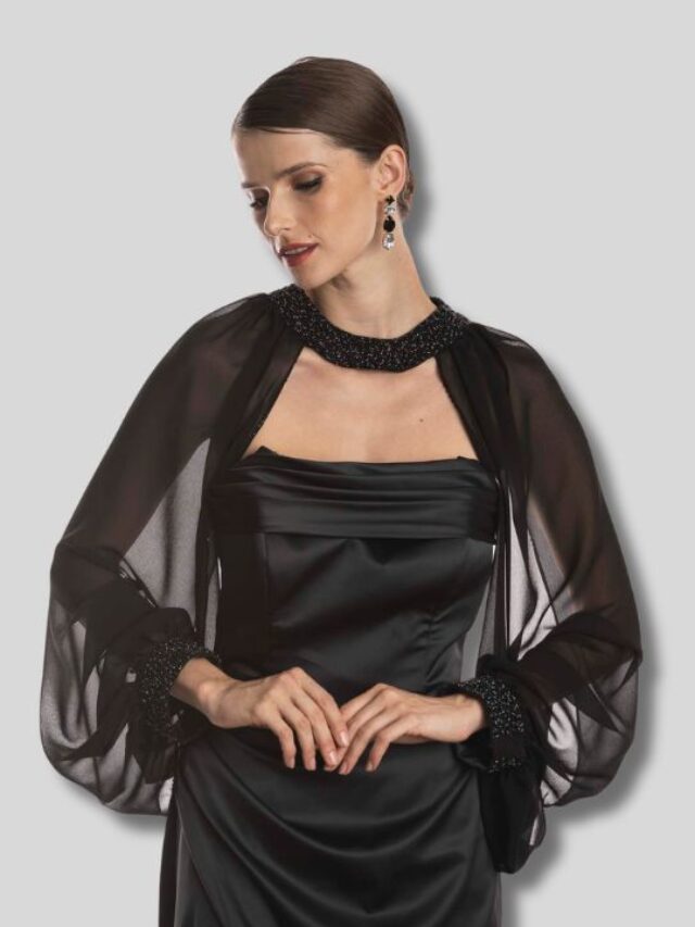 Como usar vestido de festa com echarpe?