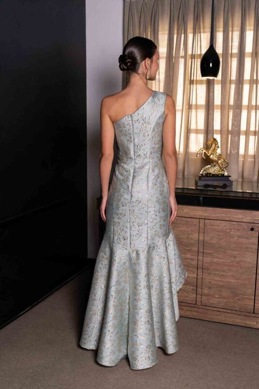 Costas do vestido de festa Pini Jordan