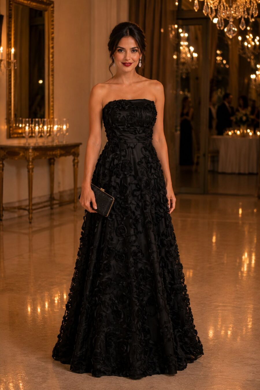 Vestido de Festa Preto Galax