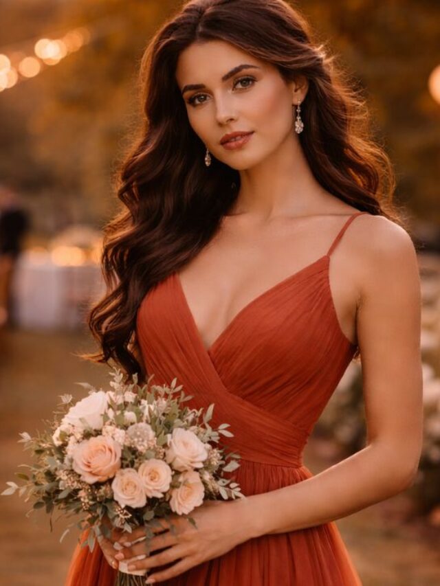 Vestido de madrinha terracota: como usar a cor tendência nos casamentos