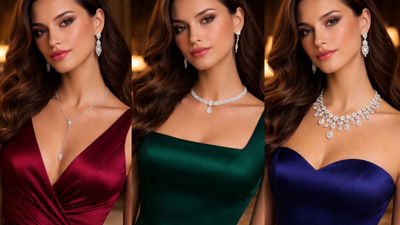 mulheres com diferentes decotes