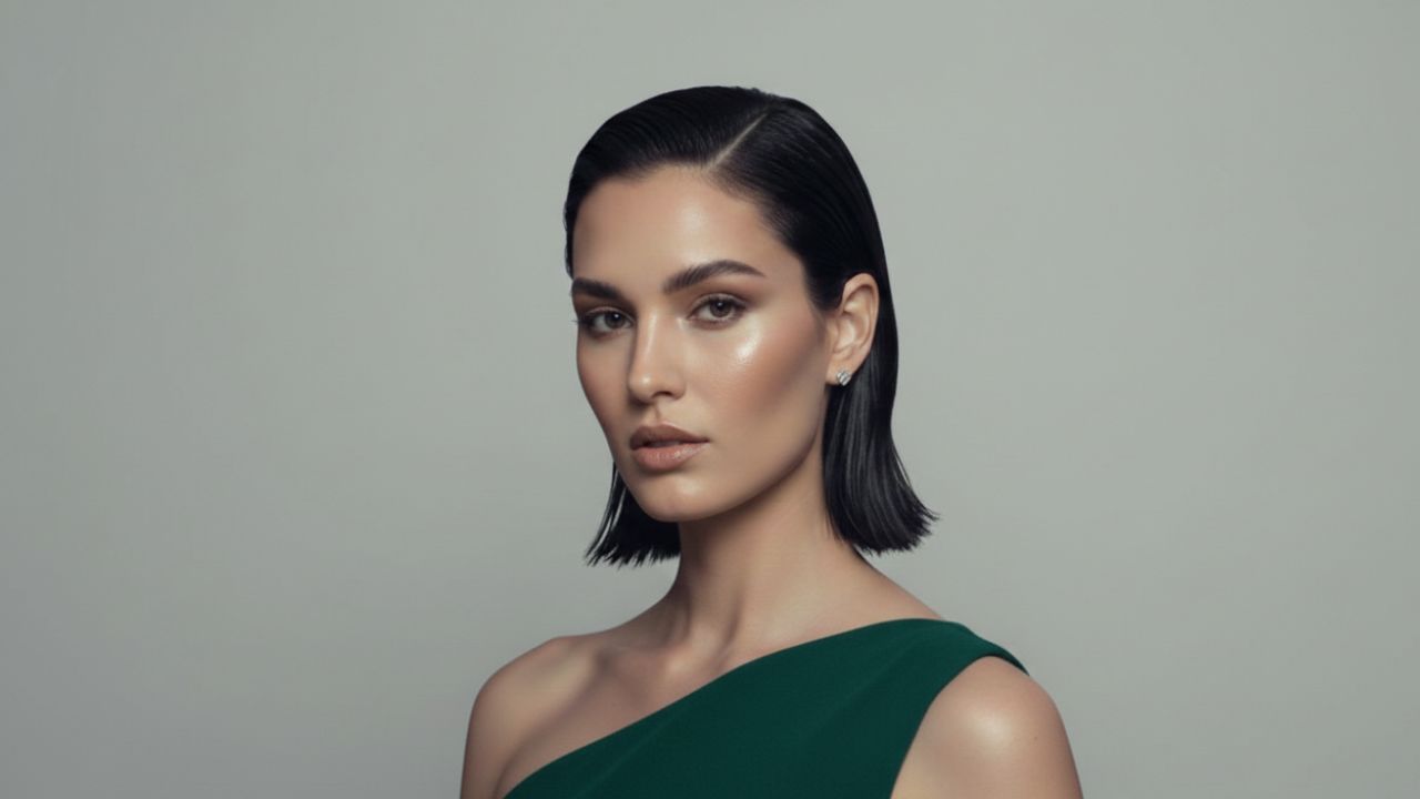 madeinha com cabelo curto estilo molhado
