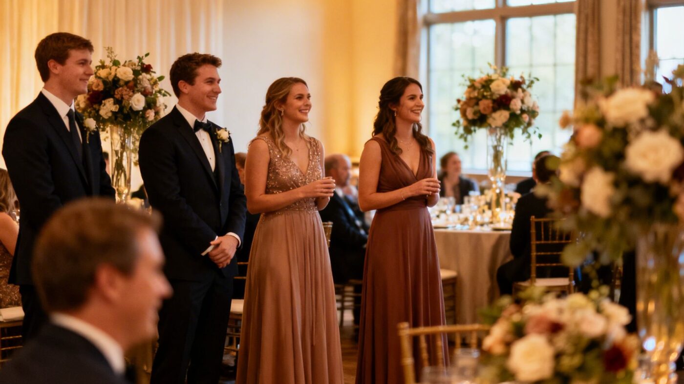 convidados de casamento militar